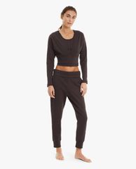PUMA - Áo croptop nữ cổ V tay dài Train Exhale