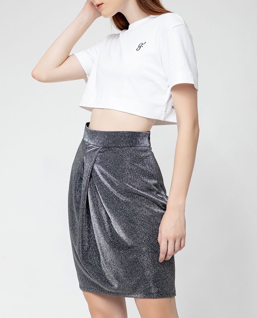 GIGI - Chân váy mini ôm body Draped Front