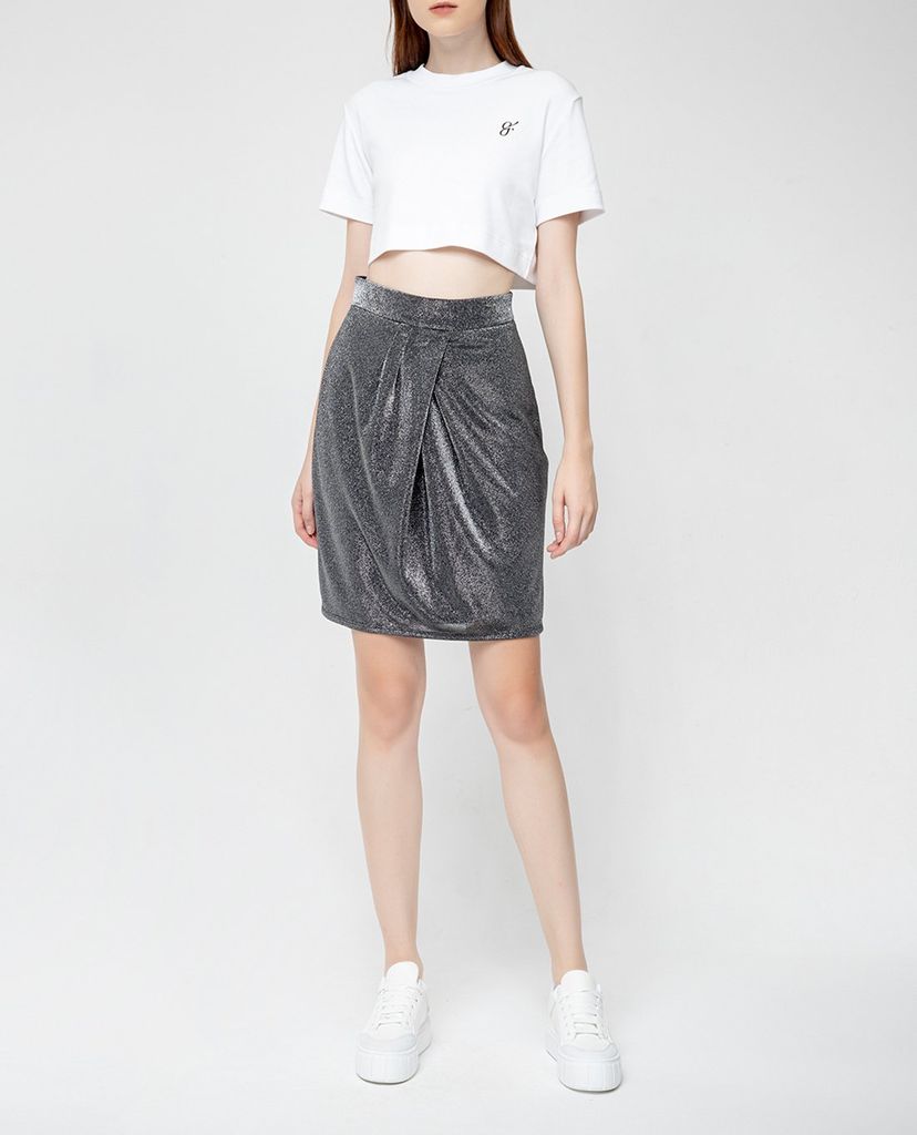 GIGI - Chân váy mini ôm body Draped Front