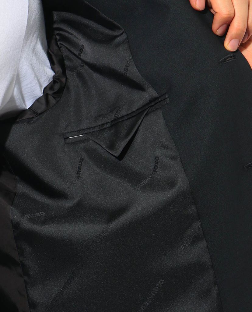 DSQUARED2 - Áo blazer nam Black Stretch