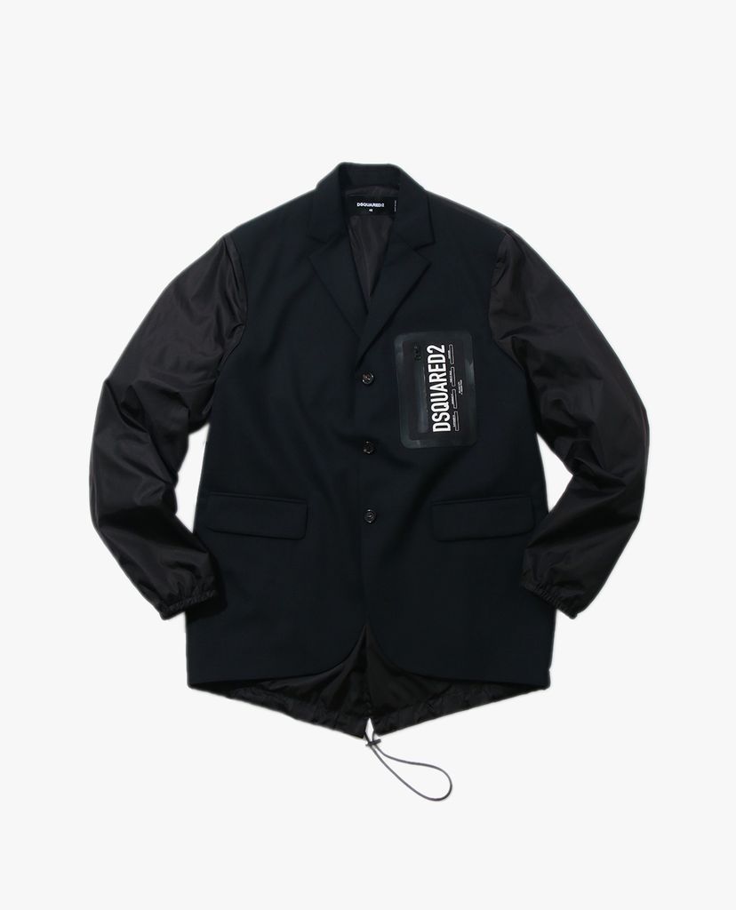 DSQUARED2 - Áo blazer nam Black Stretch