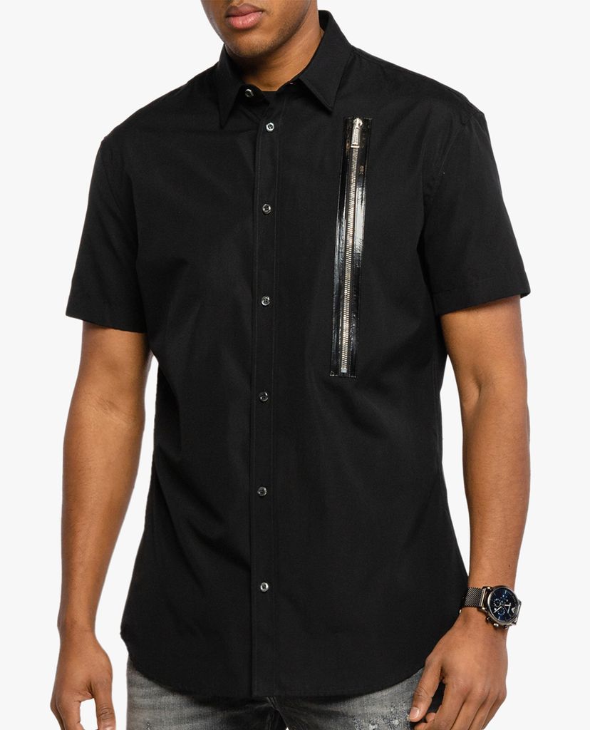 DSQUARED2 - Áo sơ mi nam ngắn tay cổ bẻ Regular Fit