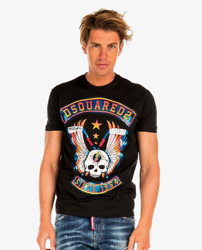 DSQUARED2 - Áo thun nam cổ tròn Since 1964