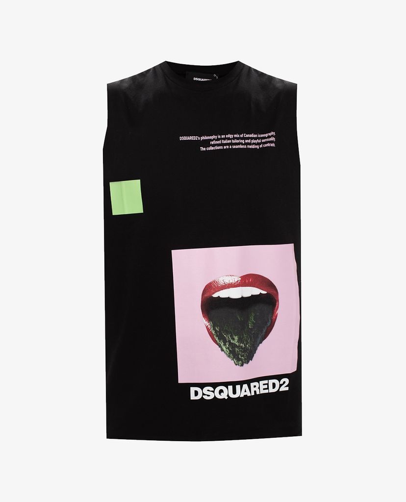 DSQUARED2 - Áo tank top nam Tongue Out