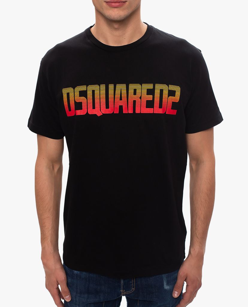 DSQUARED2 - Áo thun nam cổ tròn tay ngắn Logo