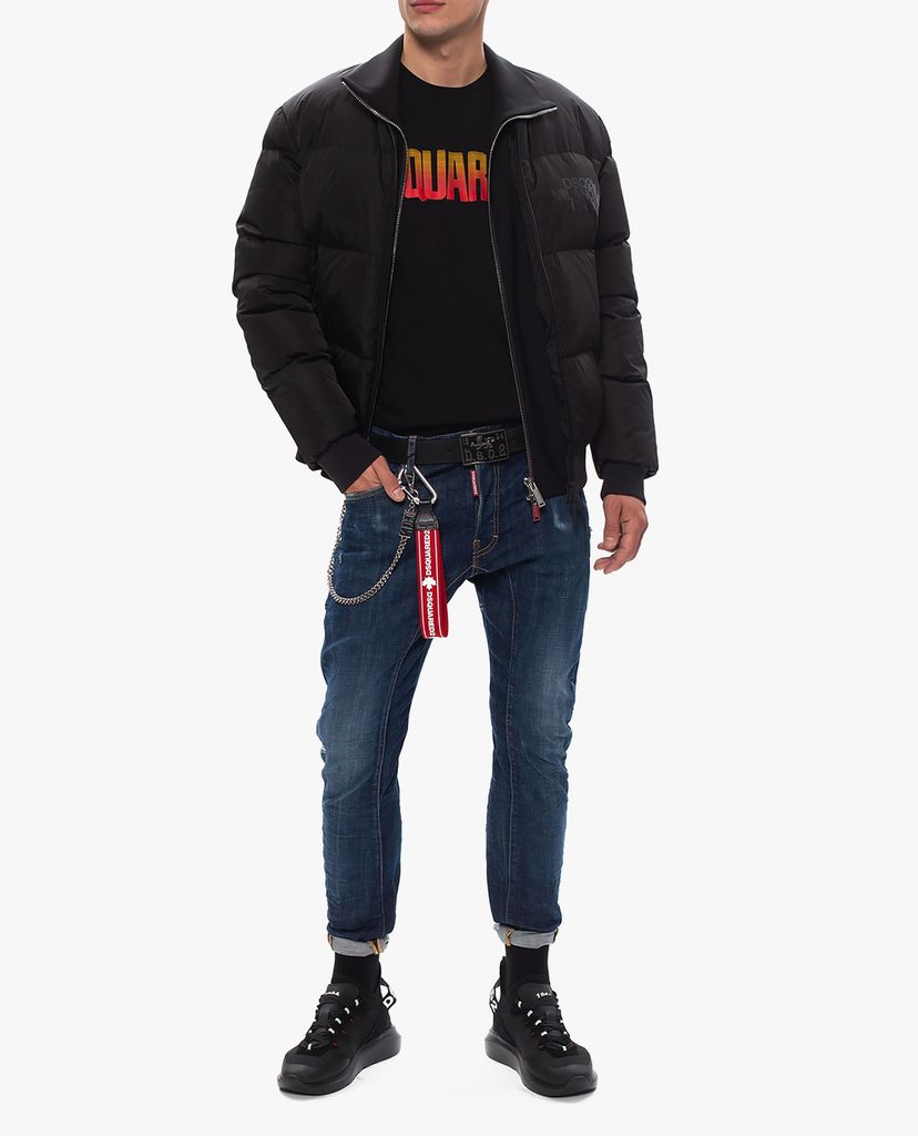 DSQUARED2 - Áo thun nam cổ tròn tay ngắn Logo