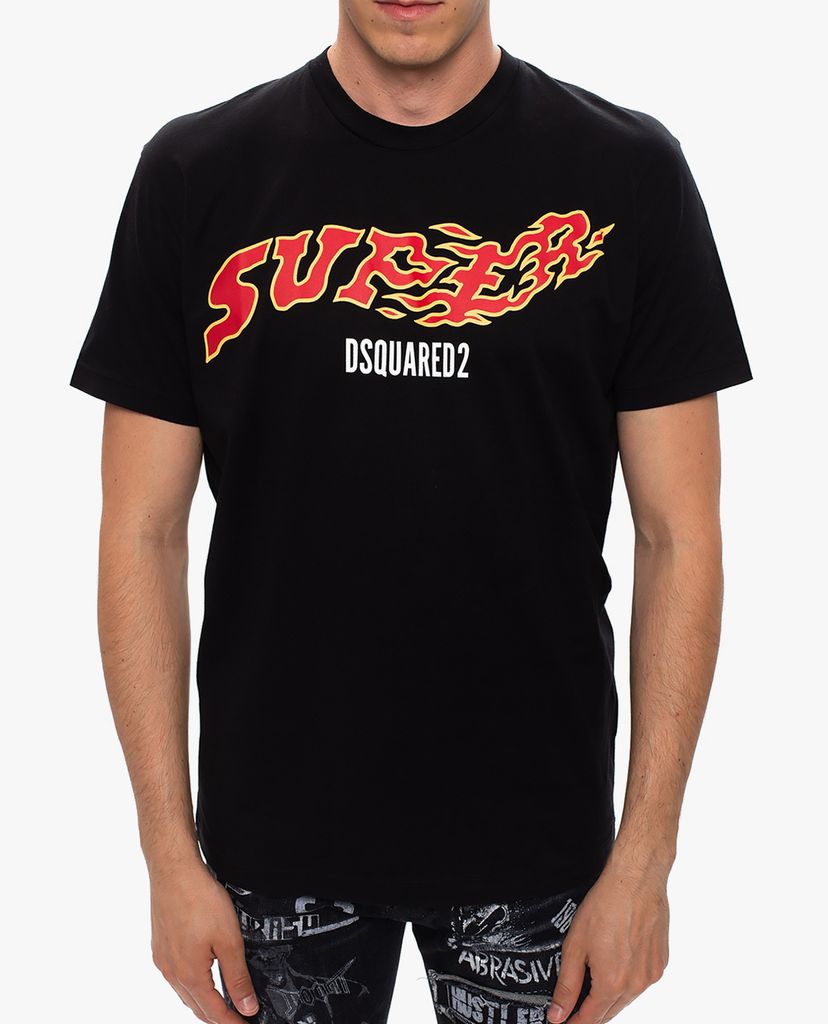 DSQUARED2 - Áo thun nam cổ tròn tay ngắn Super
