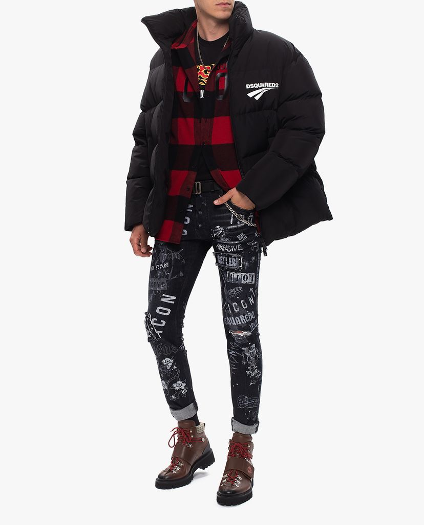 DSQUARED2 - Áo thun nam cổ tròn tay ngắn Super