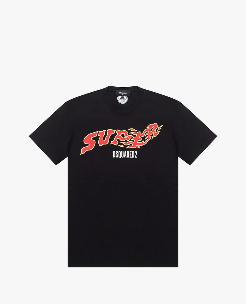 DSQUARED2 - Áo thun nam cổ tròn tay ngắn Super