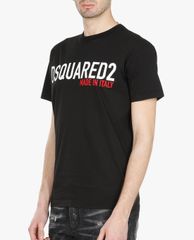DSQUARED2 - Áo thun nam cổ tròn ngắn tay Red Flag