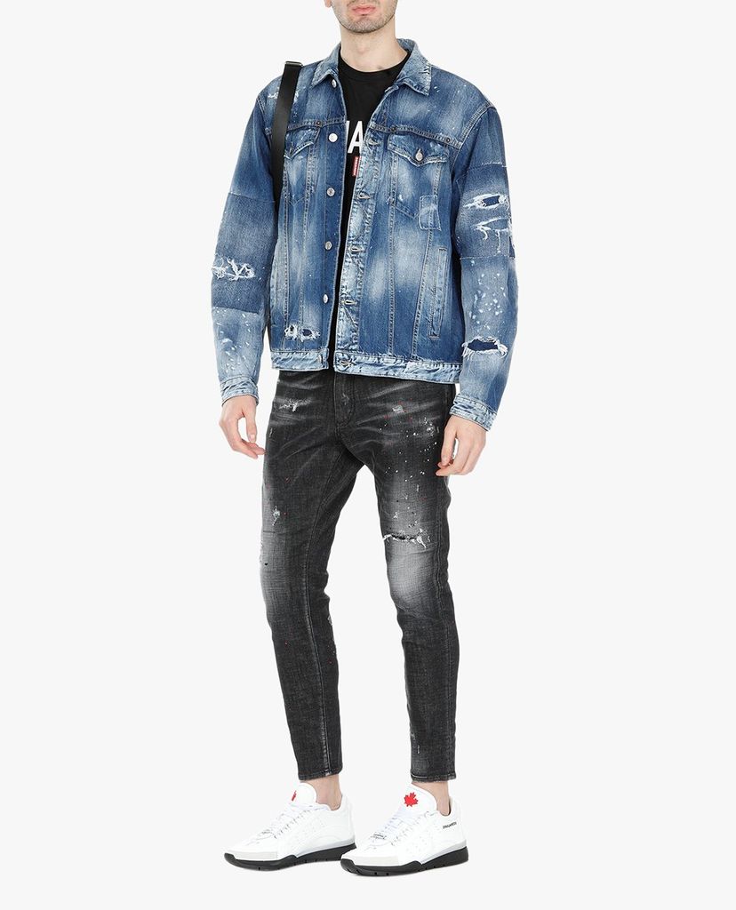 DSQUARED2 - Áo thun nam cổ tròn ngắn tay Red Flag