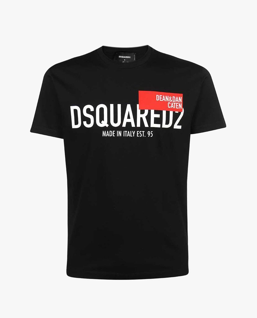 DSQUARED2 - Áo thun nam cổ tròn ngắn tay Red Flag