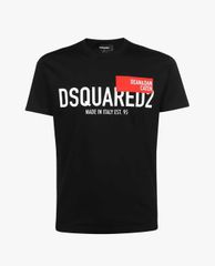 DSQUARED2 - Áo thun nam cổ tròn ngắn tay Red Flag