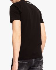 DSQUARED2 - Áo thun nam cổ tròn ngắn tay in chữ thời trang