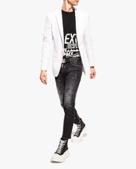 DSQUARED2 - Áo thun nam cổ tròn ngắn tay in chữ thời trang