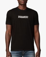 DSQUARED2 - Áo thun nam ngắn tay cổ tròn phối logo hiện đại