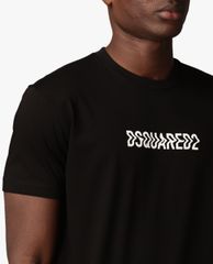 DSQUARED2 - Áo thun nam ngắn tay cổ tròn phối logo hiện đại
