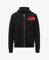 DSQUARED2 - Áo hoodie nam tay dài phối zip cá tính