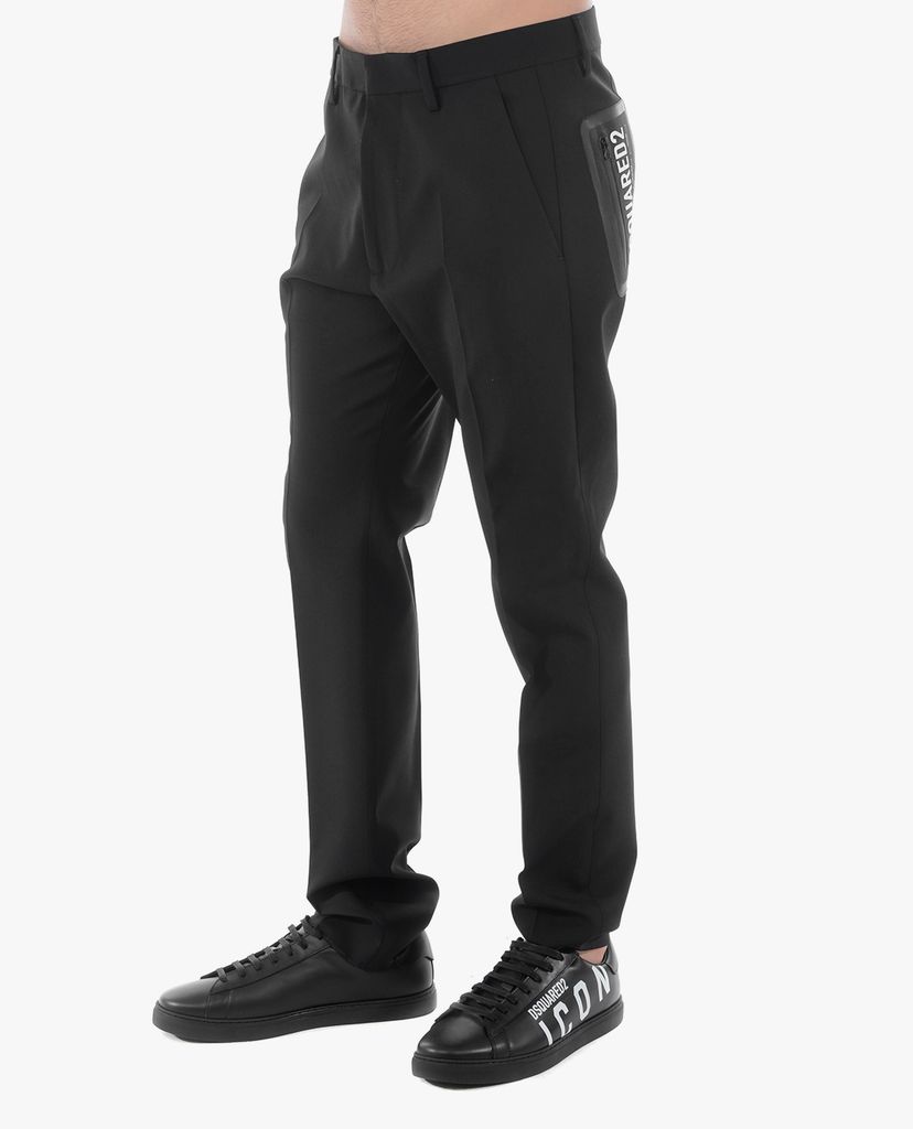 DSQUARED2 - Quần tây nam phom suông Hockney Fit Logo Pocket