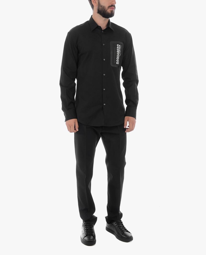 DSQUARED2 - Quần tây nam phom suông Hockney Fit Logo Pocket