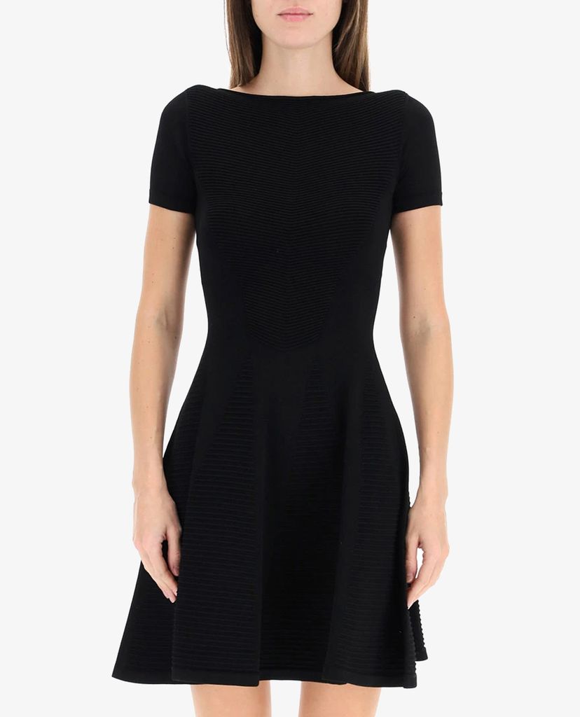 DSQUARED2 - Đầm mini tay ngắn phom xòe thời trang