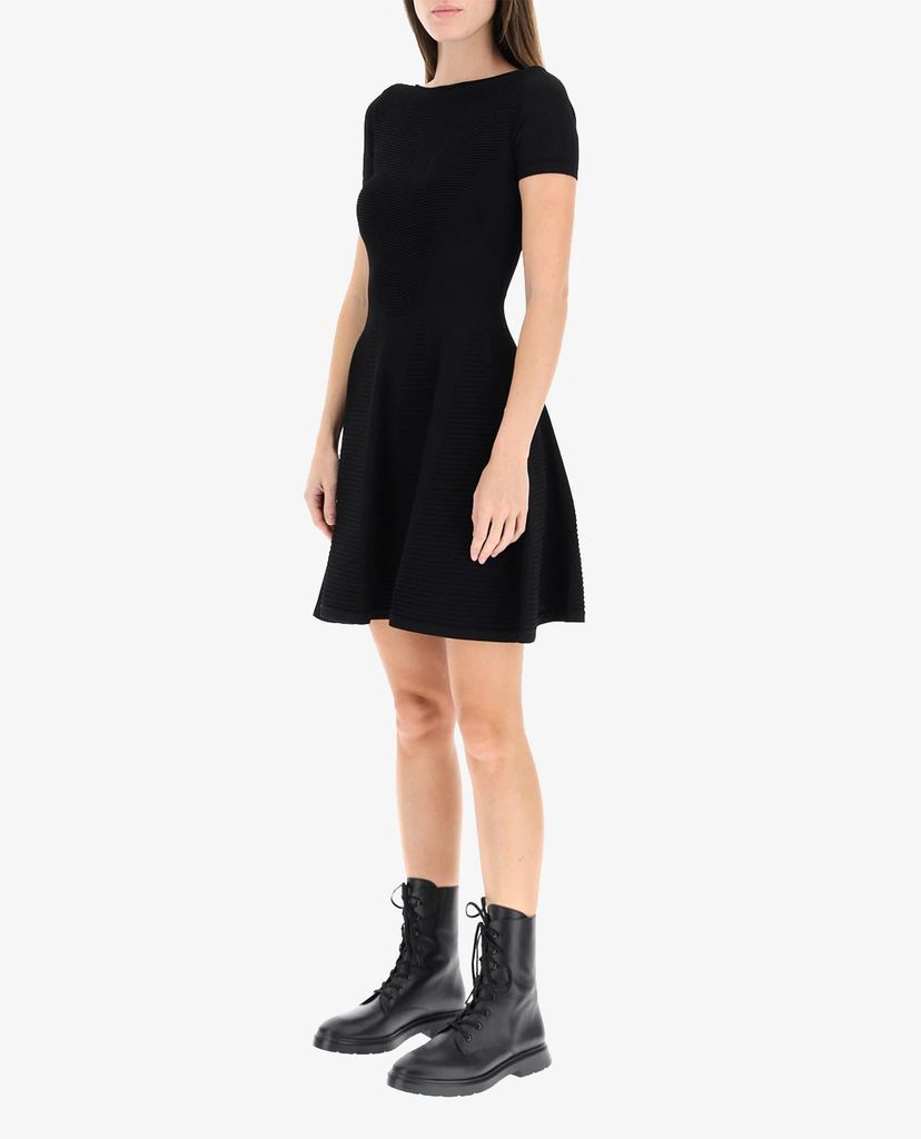 DSQUARED2 - Đầm mini tay ngắn phom xòe thời trang