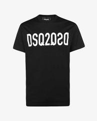 DSQUARED2 - Áo thun tay ngắn cổ tròn in tên thương hiệu nổi bật