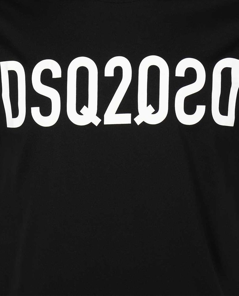 DSQUARED2 - Áo thun tay ngắn cổ tròn in tên thương hiệu nổi bật