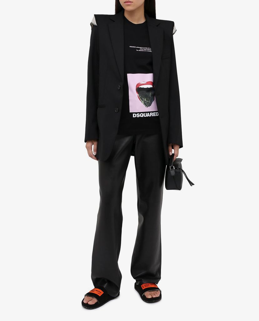 DSQUARED2 - Áo thun nữ cổ tròn Tongue Out