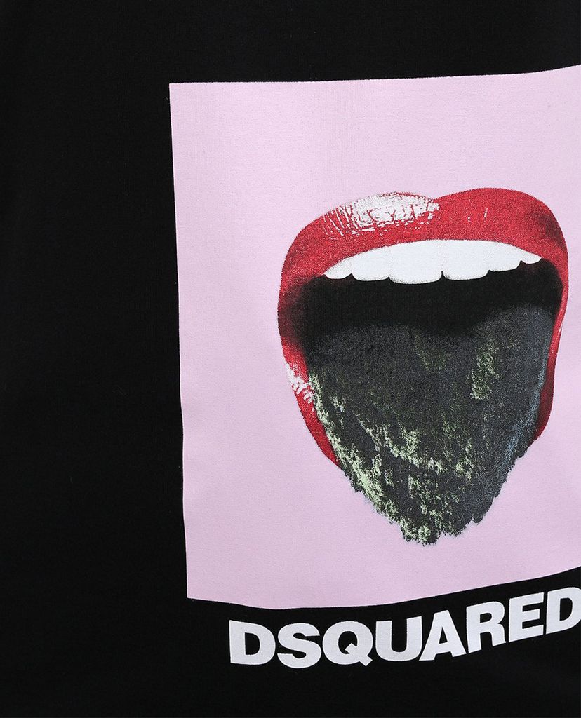 DSQUARED2 - Áo thun nữ cổ tròn Tongue Out