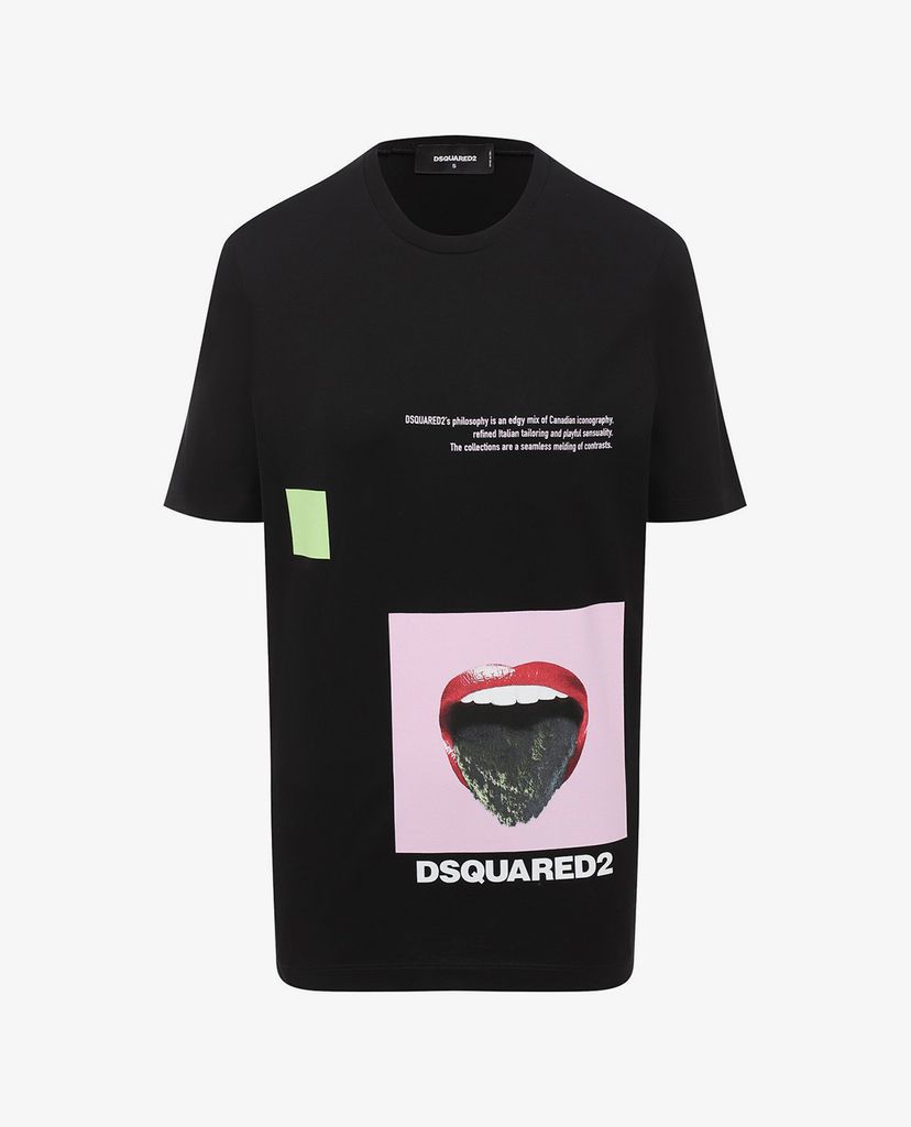 DSQUARED2 - Áo thun nữ cổ tròn Tongue Out