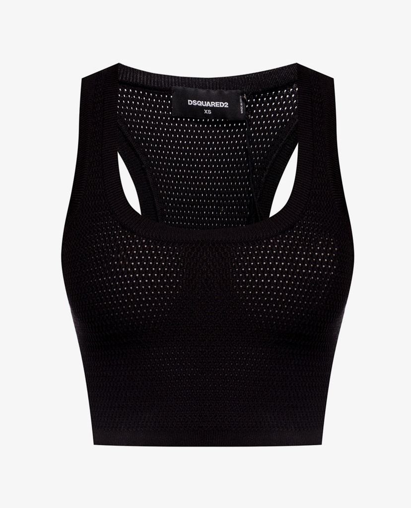 DSQUARED2 - Áo crop top nữ Knit Black