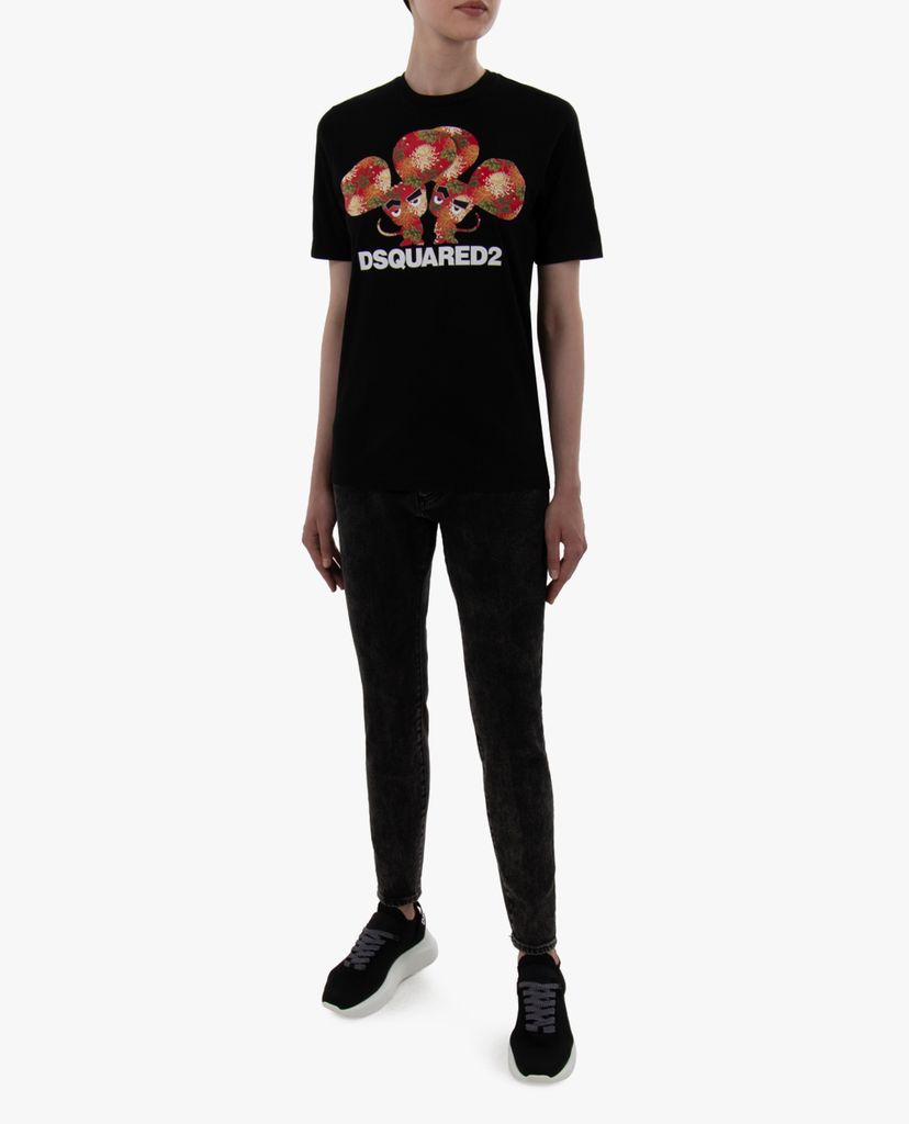 DSQUARED2 - Quần jeans nữ phom skinny thời trang