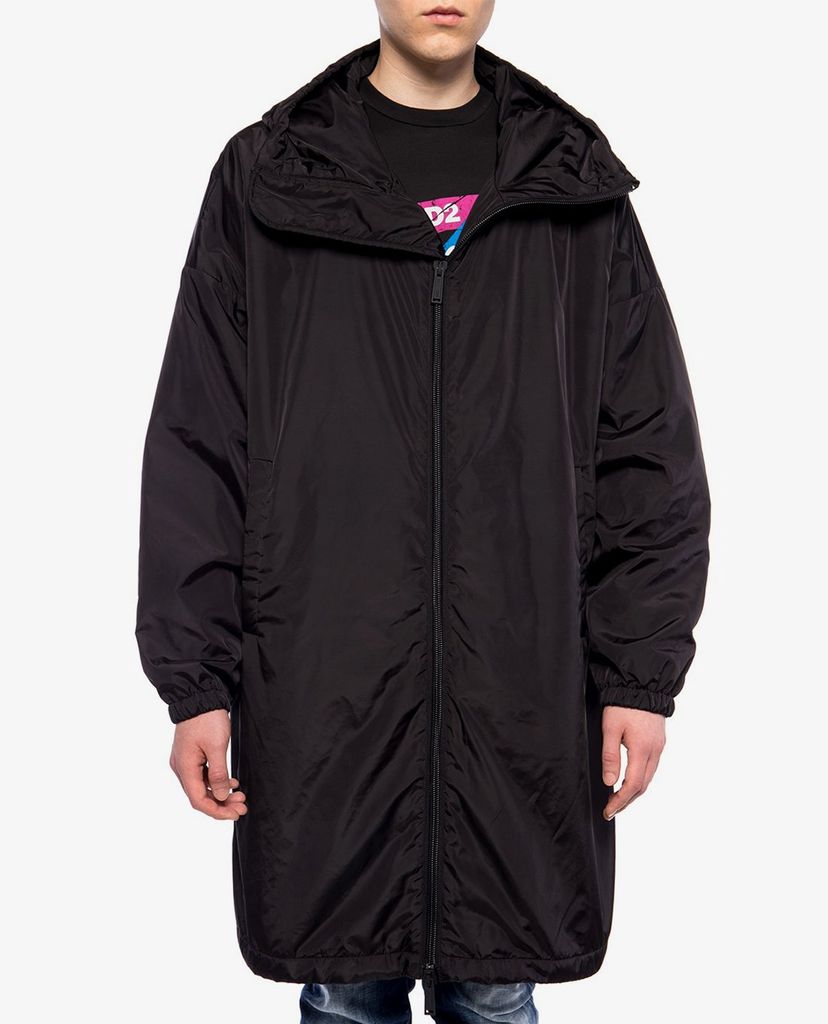 DSQUARED2 - Áo măng tô nam phom đứng Hooded