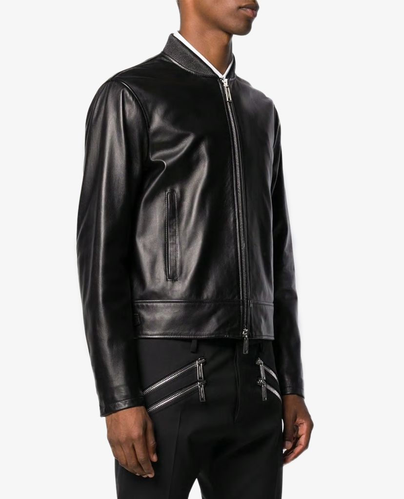 DSQUARED2 - Áo khoác da cổ điển Classic Leather