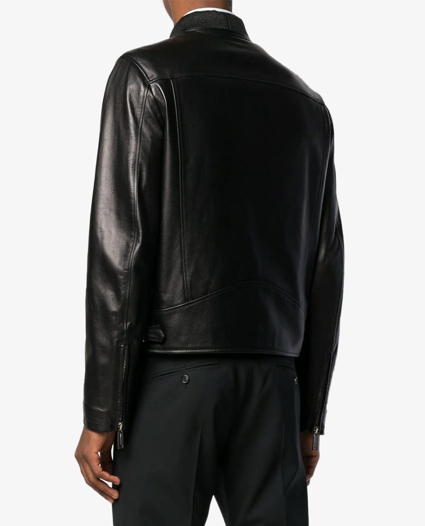 DSQUARED2 - Áo khoác da cổ điển Classic Leather