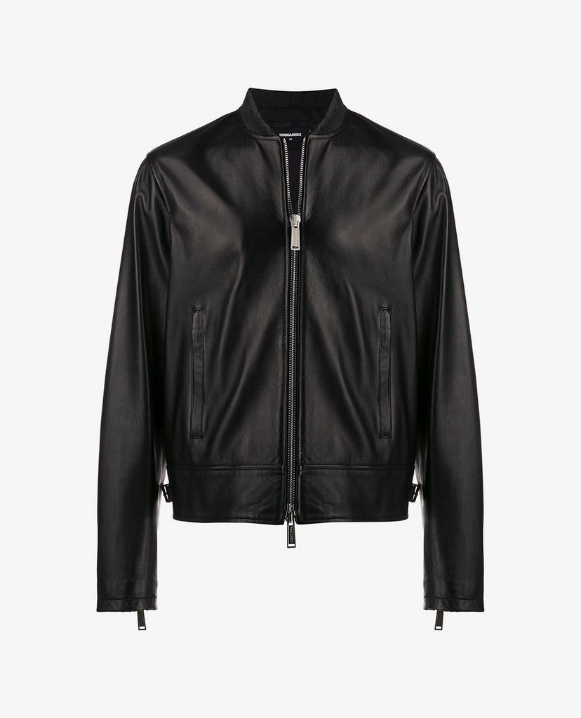 DSQUARED2 - Áo khoác da cổ điển Classic Leather
