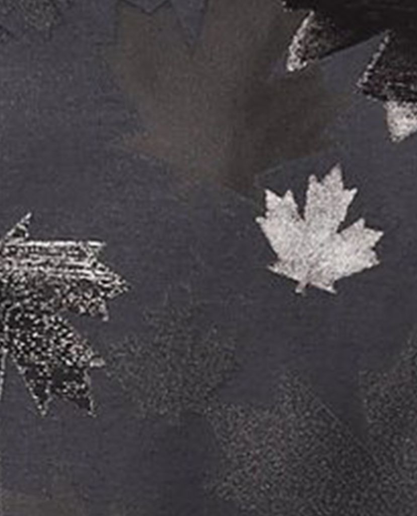 DSQUARED2 - Áo balzer nam dáng đứng họa tiết lá phong Leaf Print