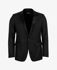 DSQUARED2 - Áo blazer nam Glitter Brush Stroke Silk