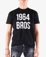 DSQUARED2 - Áo thun tay ngắn cổ tròn 1964 Bros Print