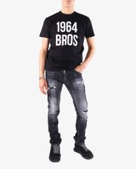 DSQUARED2 - Áo thun tay ngắn cổ tròn 1964 Bros Print