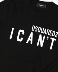 DSQUARED2 - Áo thun nam tay ngắn cổ tròn phối chữ in thời trang