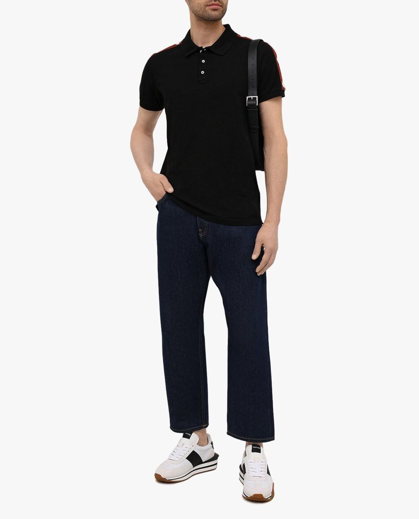 DSQUARED2 - Áo polo nam ngắn tay cổ bẻ L/Tape Tennis