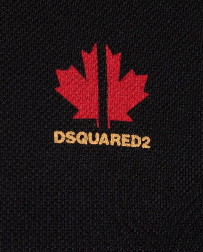 DSQUARED2 - Áo polo nam ngắn tay cổ bẻ Leaf