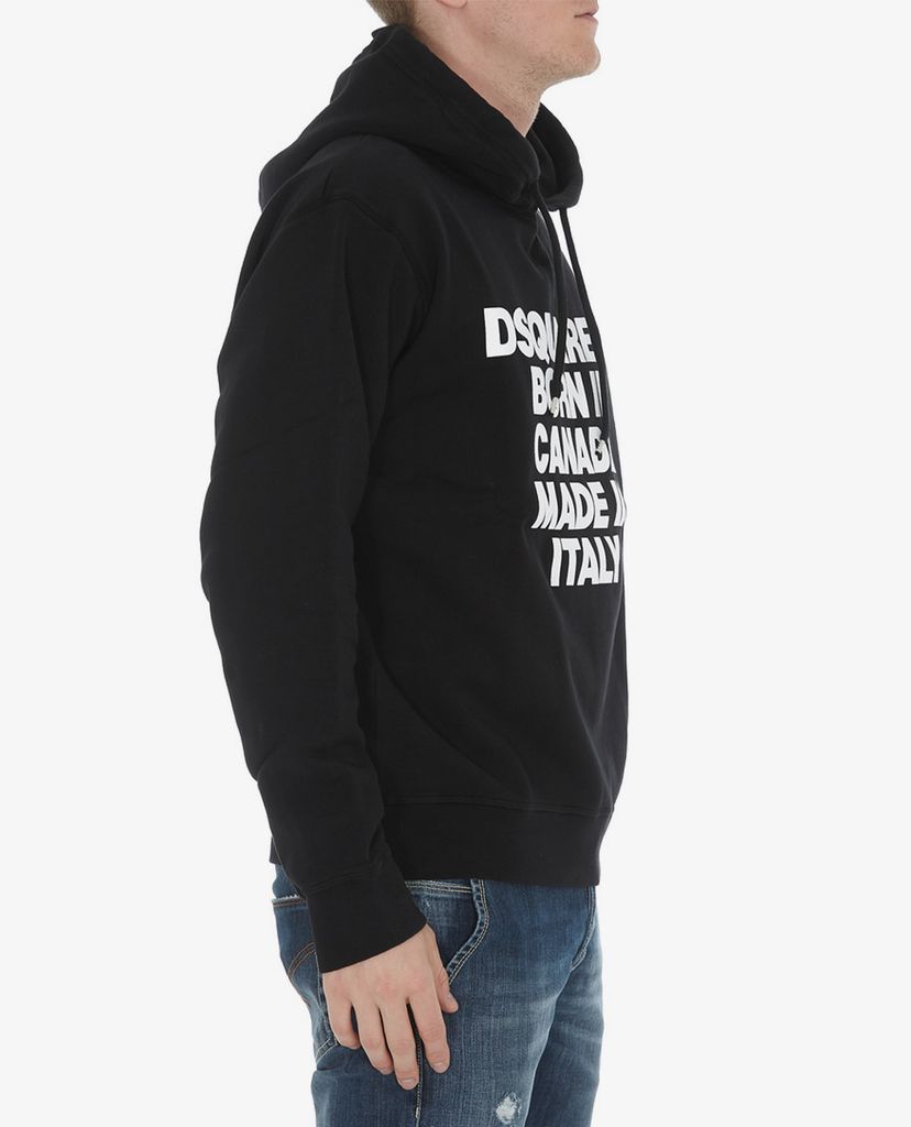 DSQUARED2 - Áo hoodie nam tay dài 'Born & Made' Logo