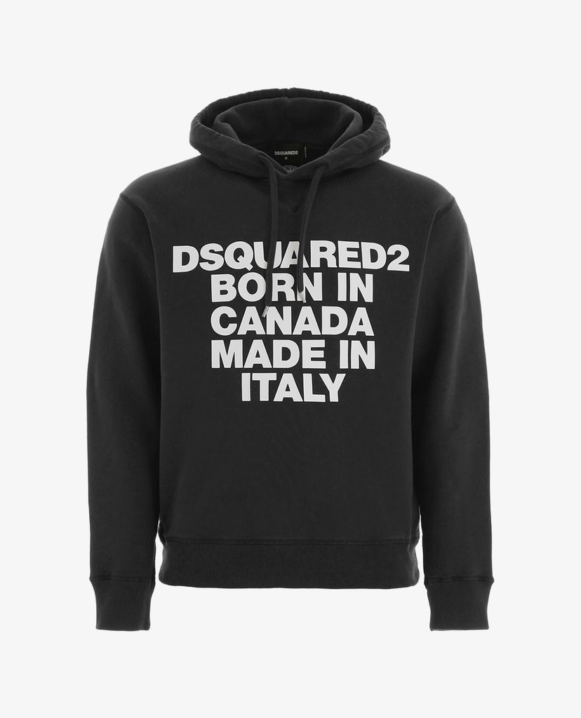 DSQUARED2 - Áo hoodie nam tay dài 'Born & Made' Logo