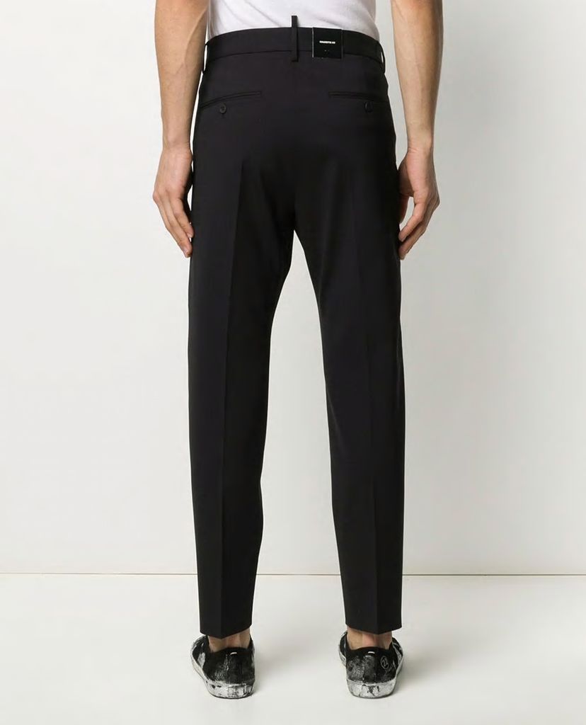 DSQUARED2 - Quần khaki nam ống suông Side-zip Tailored