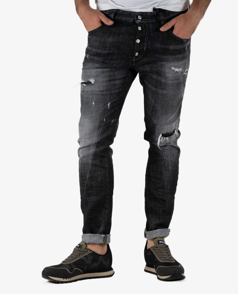 DSQUARED2 - Quần jeans nam rách Slim Fit Skater
