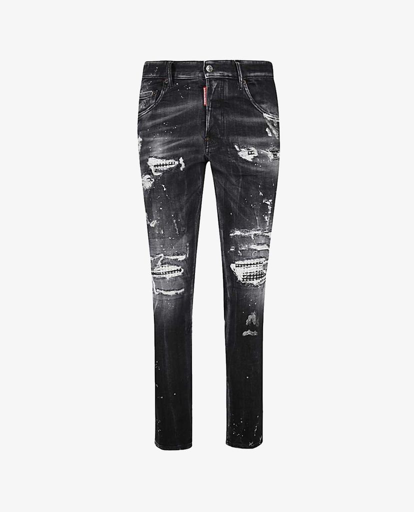 DSQUARED2 - Quần jeans nam phom ôm rách gối thời trang