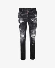 DSQUARED2 - Quần jeans nam phom ôm rách gối thời trang